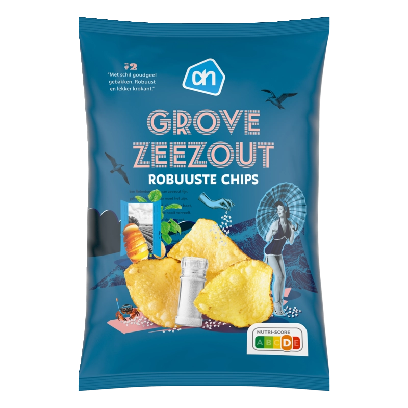 AH Robuuste chips grof zeezout