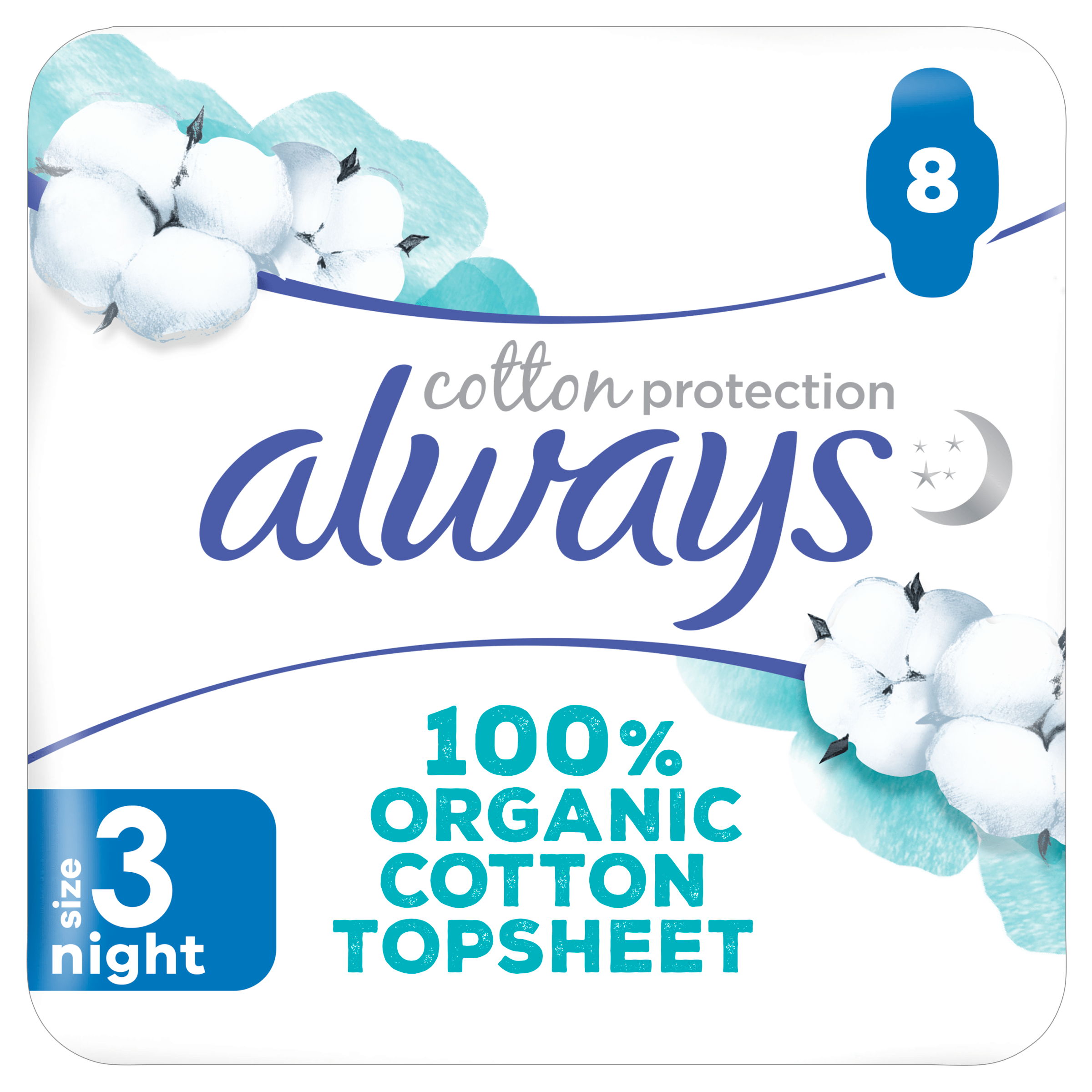 Always Cotton protection night maandverband
