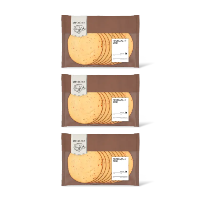 AH Rookkaas chili 40+ plakken 3-pack