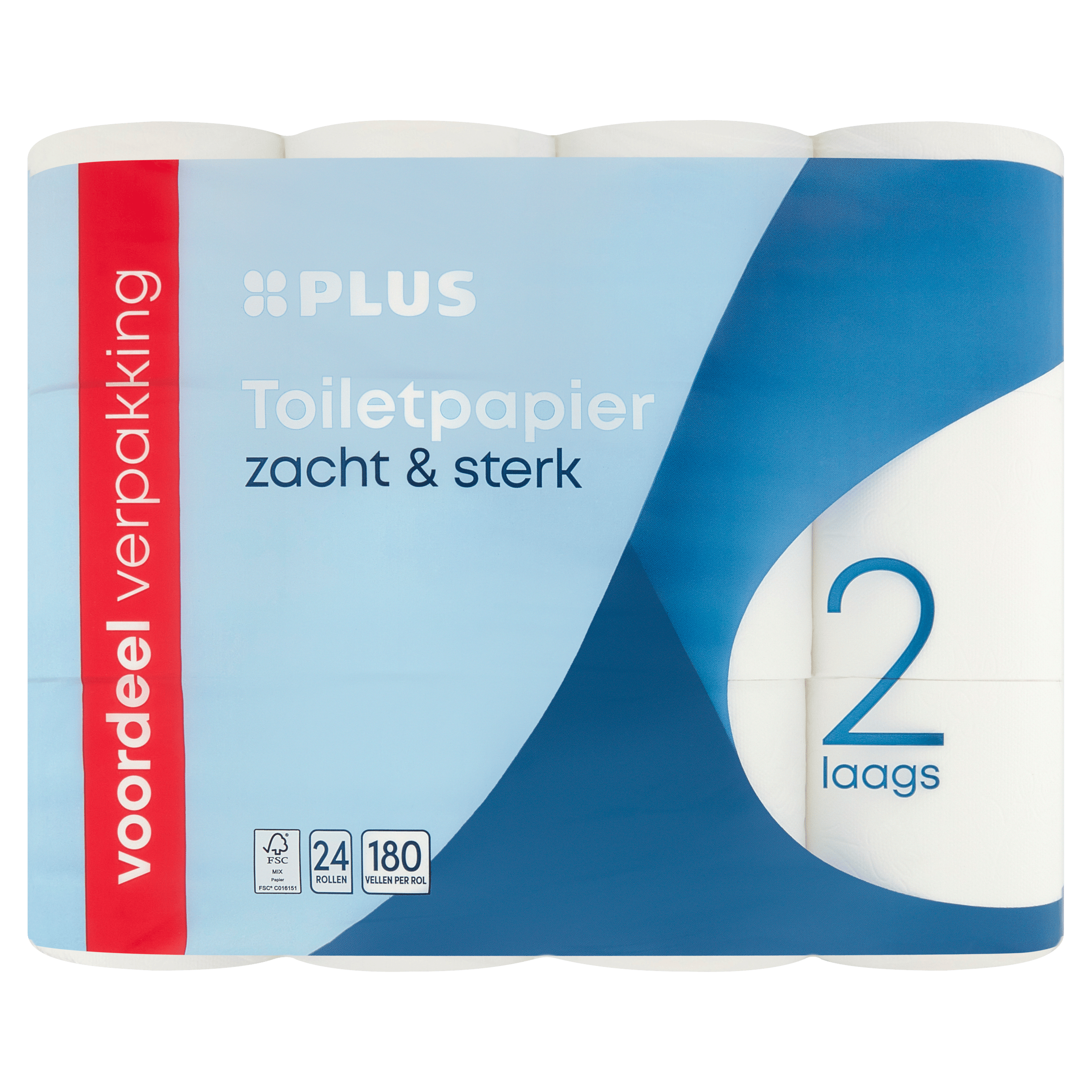 PLUS Toiletpapier 2-laags