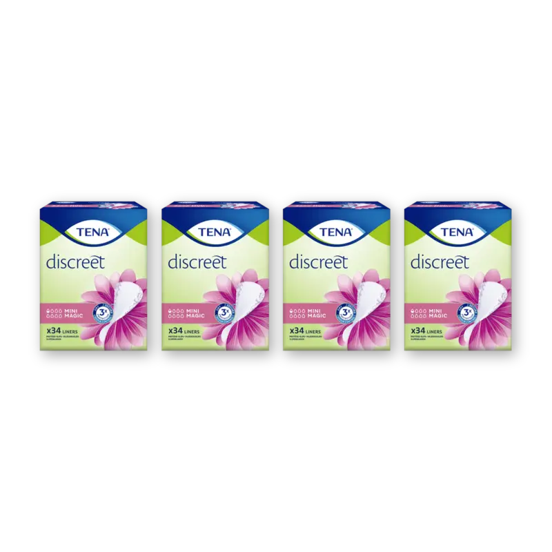 Tena Discreet mini magic inlegkruisjes 4-pack