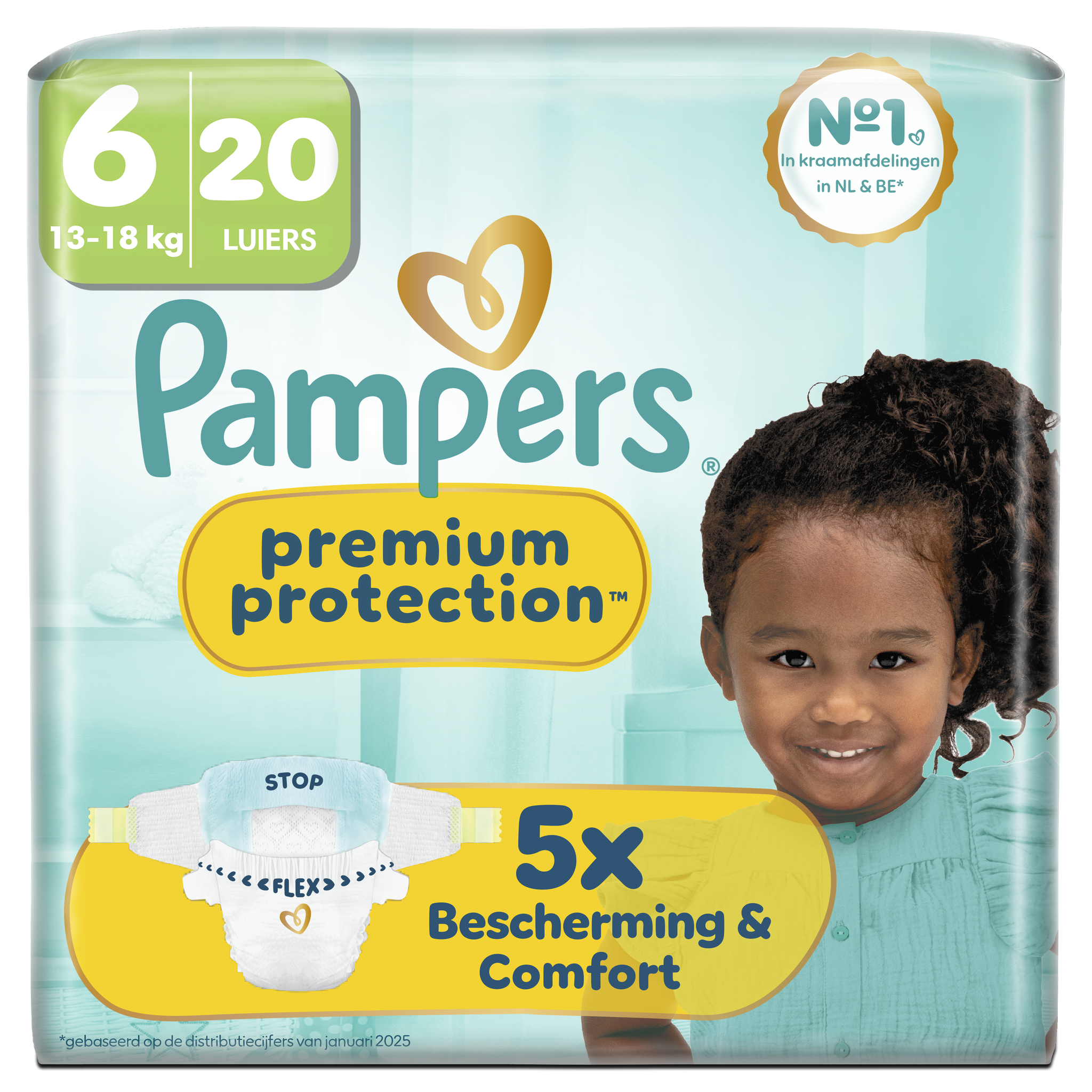 Pampers Premium Protection Luiers Maat 6 13-18 kg 20 stuks