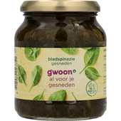 g'woon bladspinazie gesneden