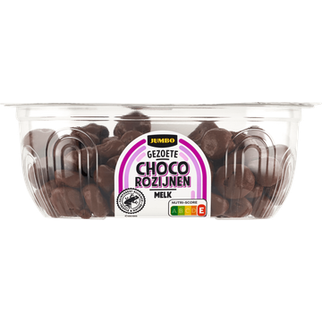 Jumbo Choco Rozijnen Melk 175 g