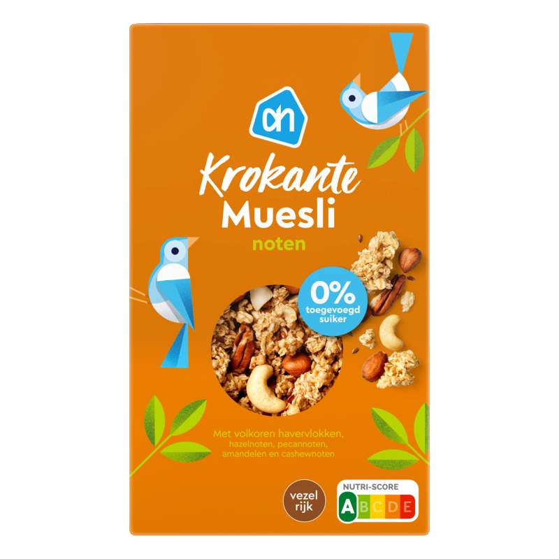 AH Krokante muesli noten 0% suiker