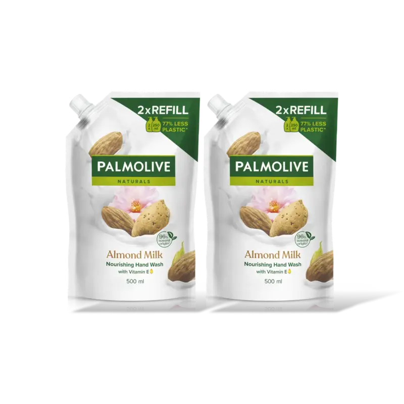 Palmolive Almond en melk navulling 2-pack
