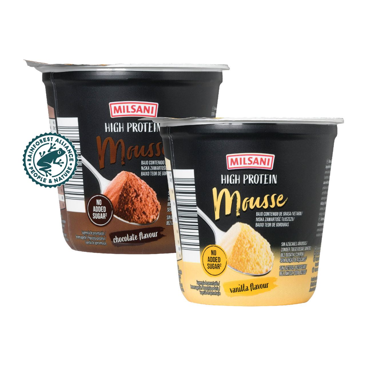High protein mousse