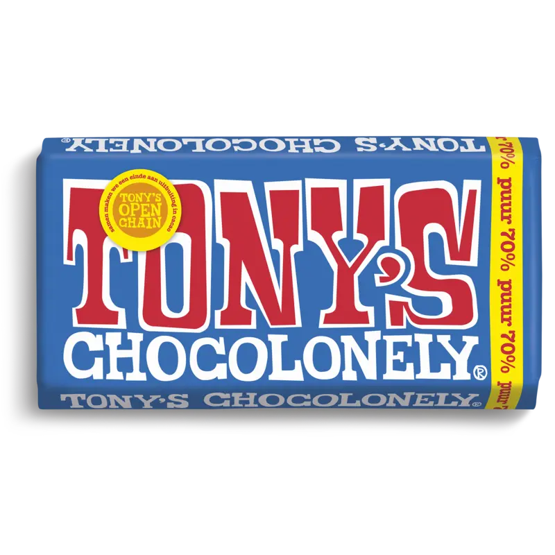Tony's Chocolonely Reep puur 70%