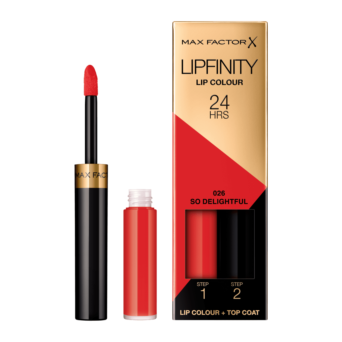 Max Factor Lipfinity Lip Colour 2-Step Long Lasting Lipstick 026 So Delight