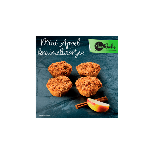 Pan-bake Appelkruimeltaart 4 st.