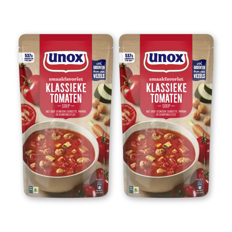 Unox Klassieke tomatensoep 2-pack