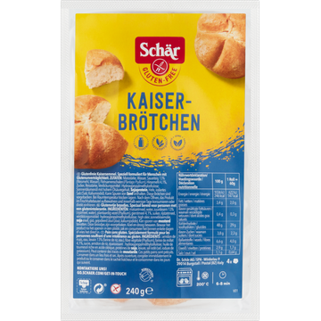 Schär Kaiserbrötchen  Glutenvrij 4 Stuks 240 g