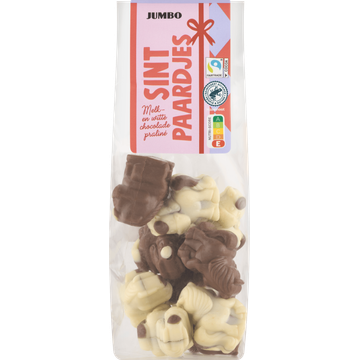 Jumbo Sint Paardjes Melk- en Witte Chocolade Praliné 125 g