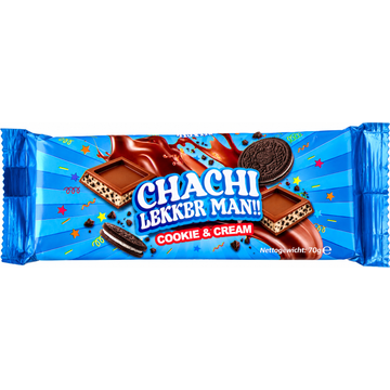 Cha CHi Chocoladereep Cookies & Cream 70gr