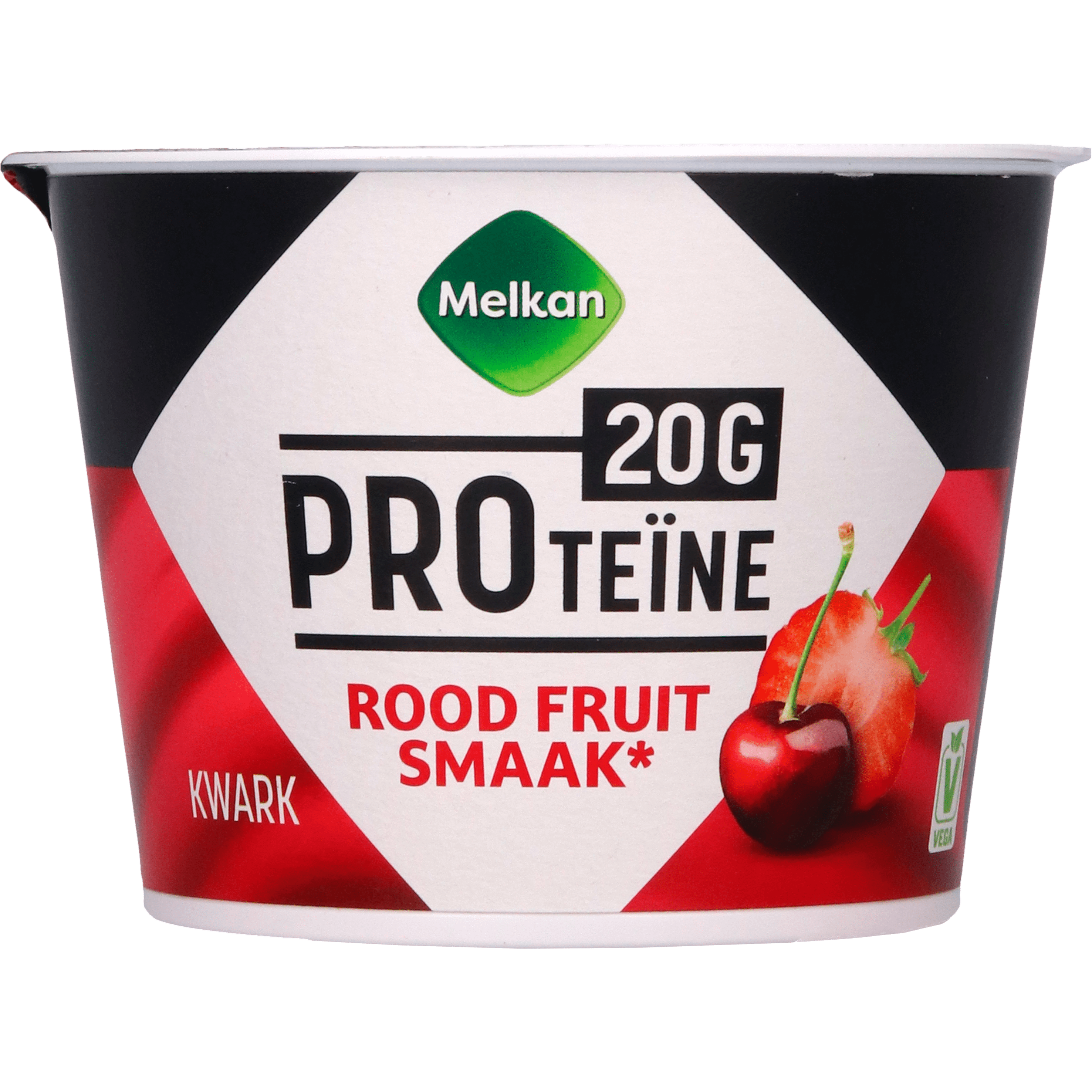 Melkan High Protein kwark rood fruit