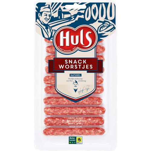 Huls Snackworstjes naturel