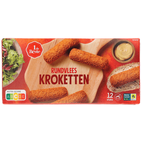 1 de Beste Kroketten rundvlees 12 st.
