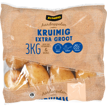 Jumbo Aardappelen Kruimig Extra Groot 3 kg