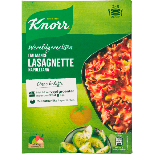 Knorr Wereldgerecht lasagne napoletana
