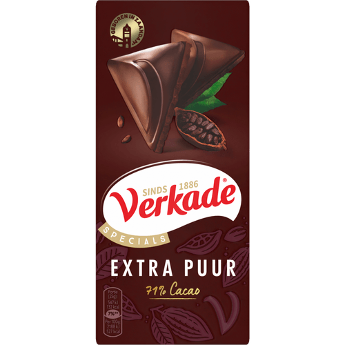 Verkade Chocoladereep extra puur