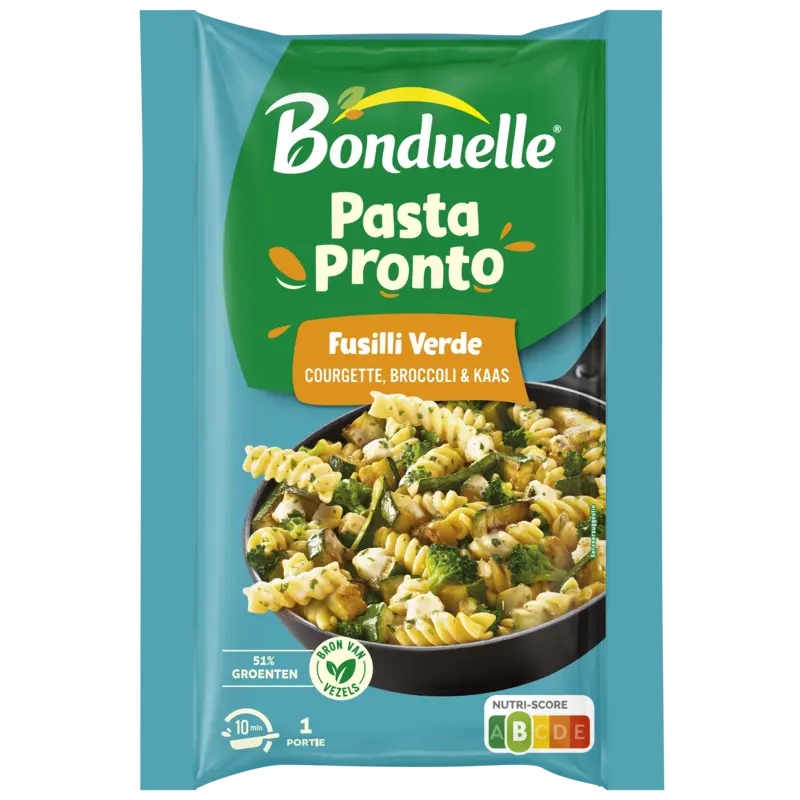 Bonduelle Pasta pronto fusilli courgette broccoli