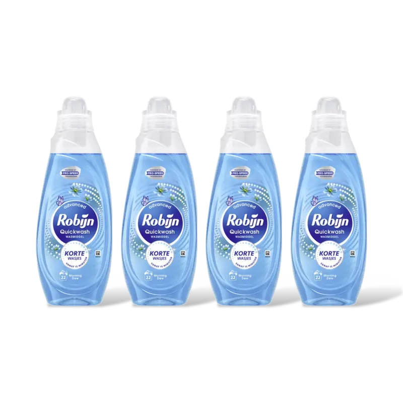 Robijn Quickwash morning dew wasmiddel 4-pack