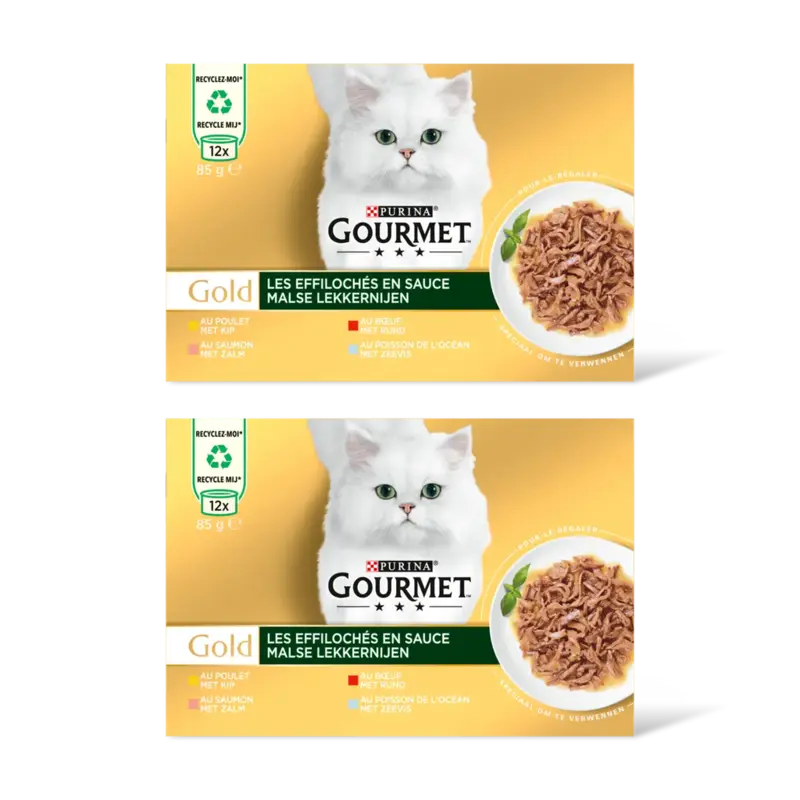 Gourmet Gold malse lekkernijen kip zalm rund 2pk