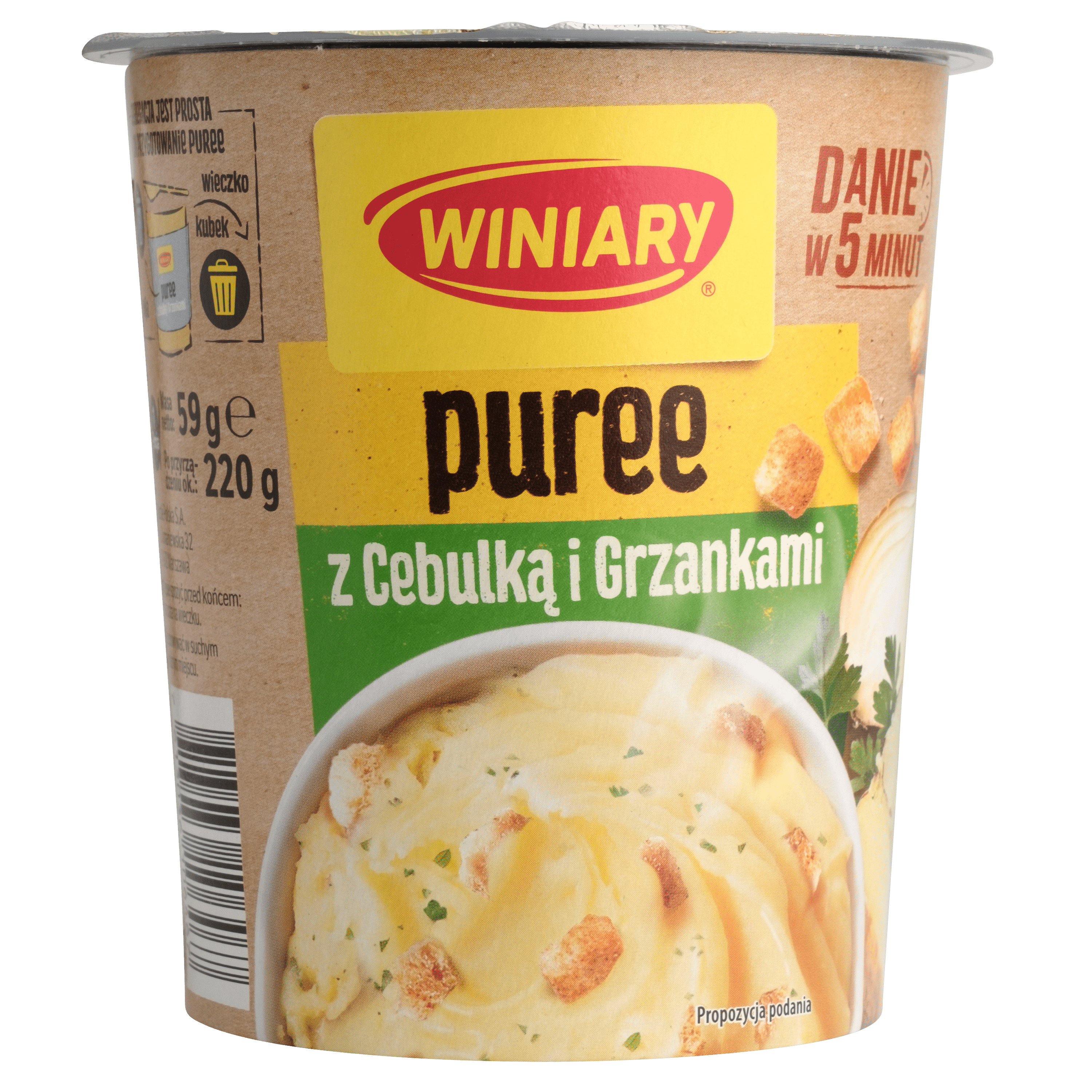 Winiary Ziemniaki aardappelpuree ui croutons