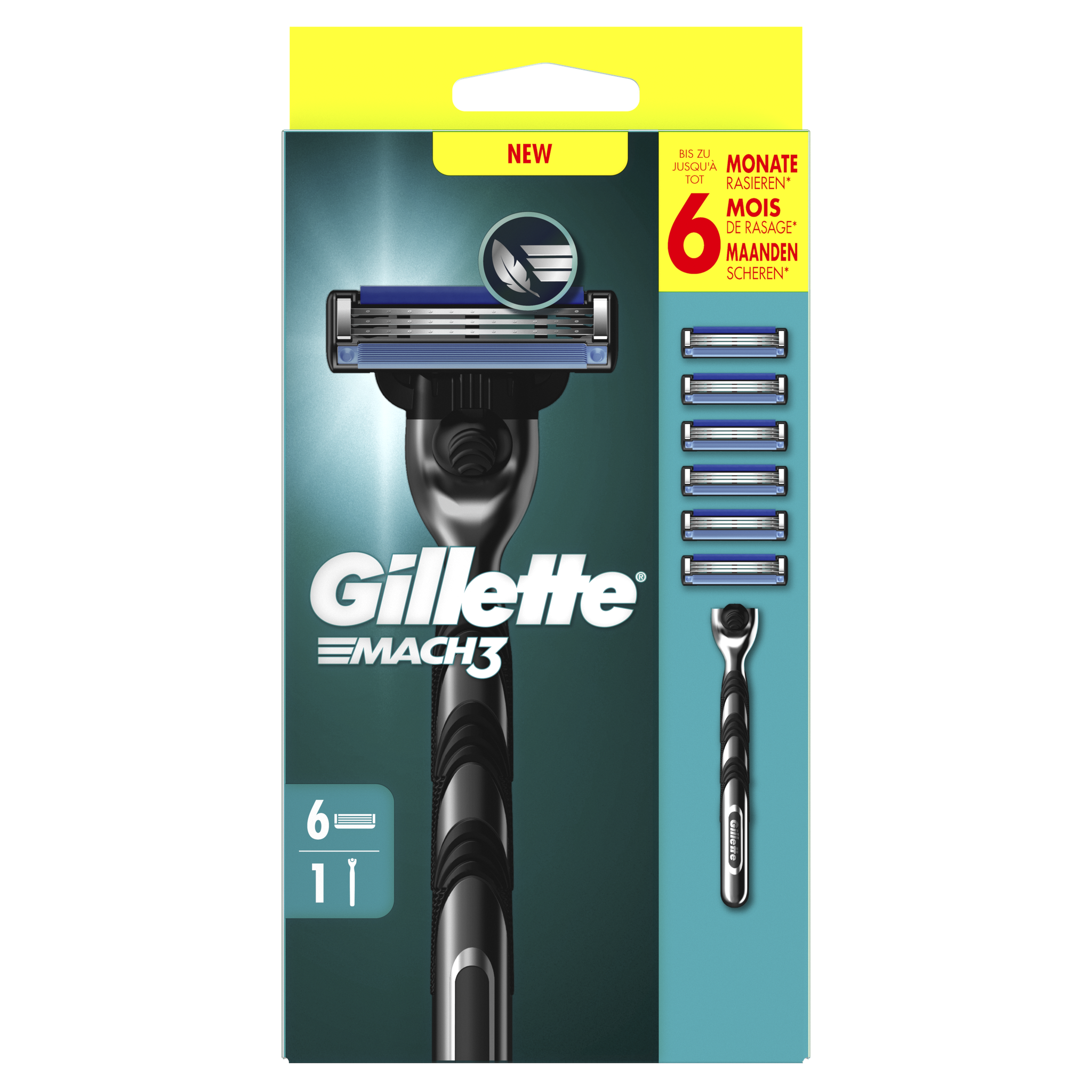 Gillette Mach3 Scheerapparaat Met 6 Navulmesjes