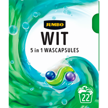 Jumbo Wit 5 in 1 Wascapsules 22 Wasbeurten