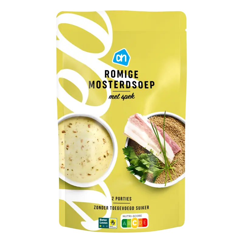 AH Romige mosterdsoep met spek