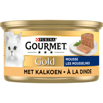Gourmet Gold Mousse Kattenvoer nat met Kalkoen