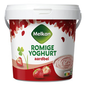 Melkan Roomyoghurt aardbei