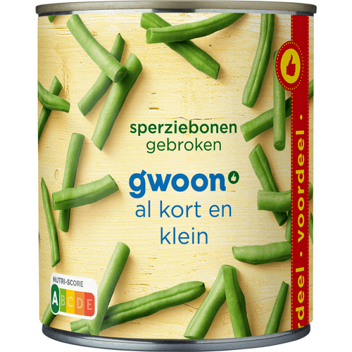 G'woon Sperziebonen gebroken