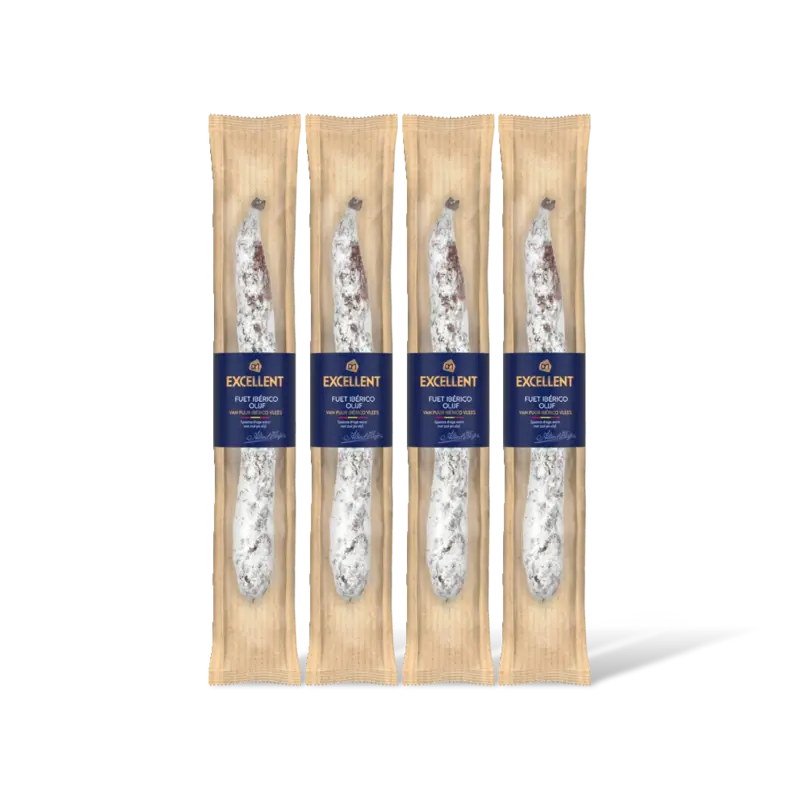AH Excellent Fuet Iberico groene olijven 4-pack