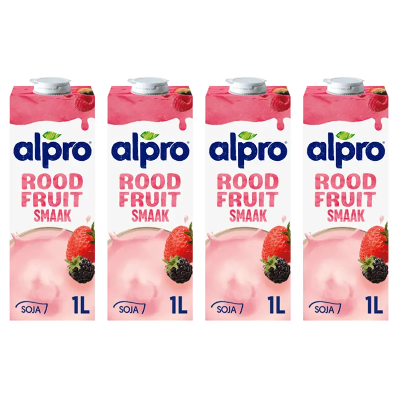 Alpro Sojadrink rode vruchten 4-pack