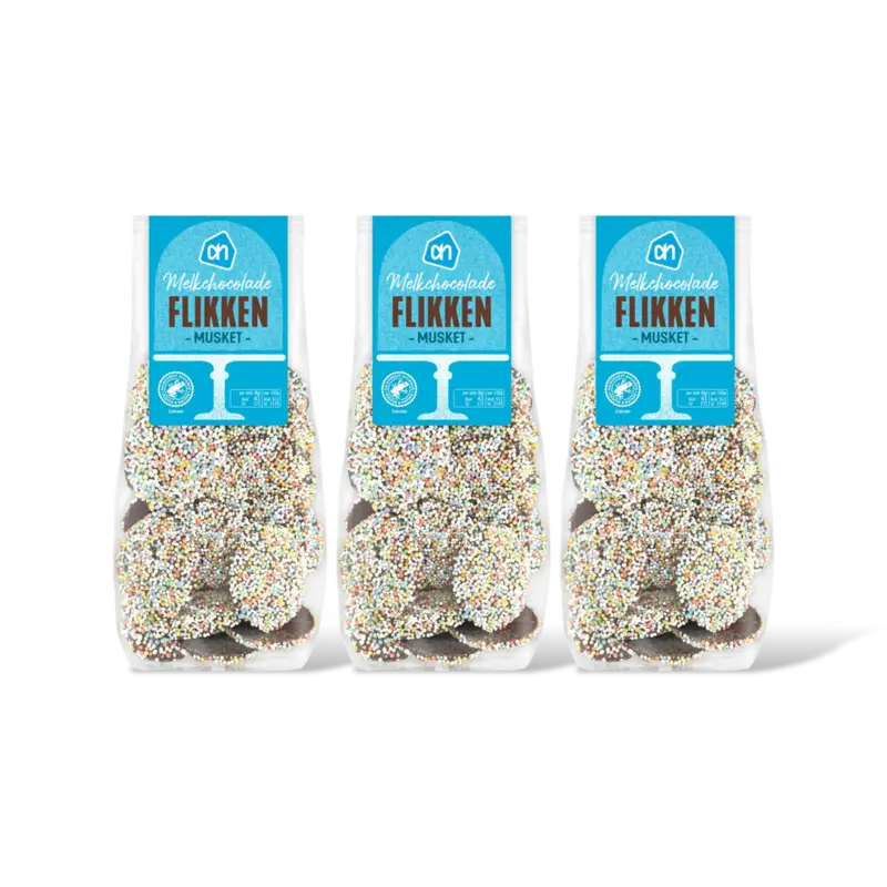 AH Melkchocolade flikken musket 3-pack