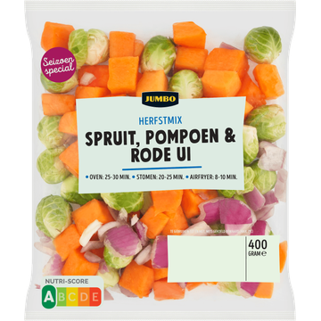 Jumbo Herfstmix Spruit, Pompoen & Rode Ui 400 g