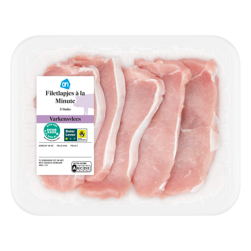 AH Filetlapjes à la minute naturel