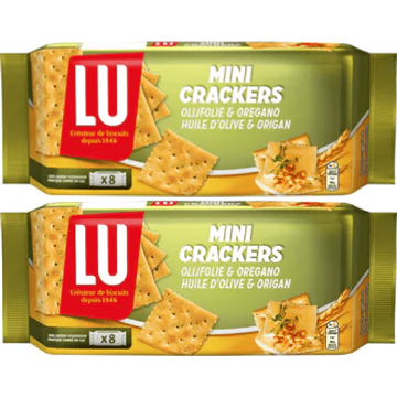 LU minicrackers olijfolie & oregano 2 x 250G