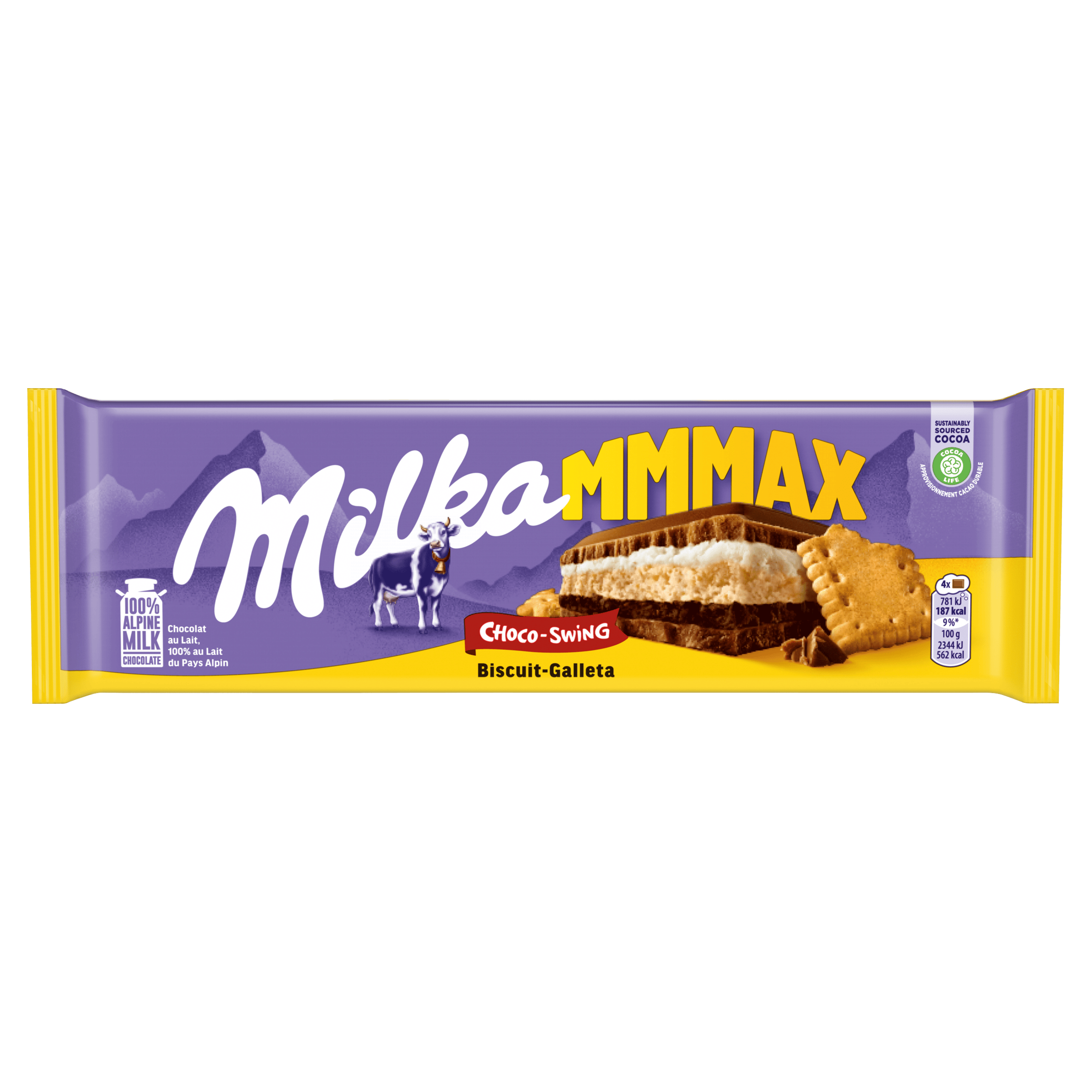 Milka Mmmax chocoladereep choco-swing