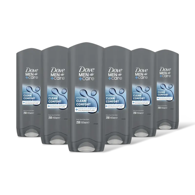 Dove Men+care clean comfort douchegel 6-pack