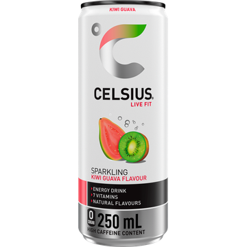 Celsius Live Fit Sparkling Kiwi Guava Flavour 250 ml