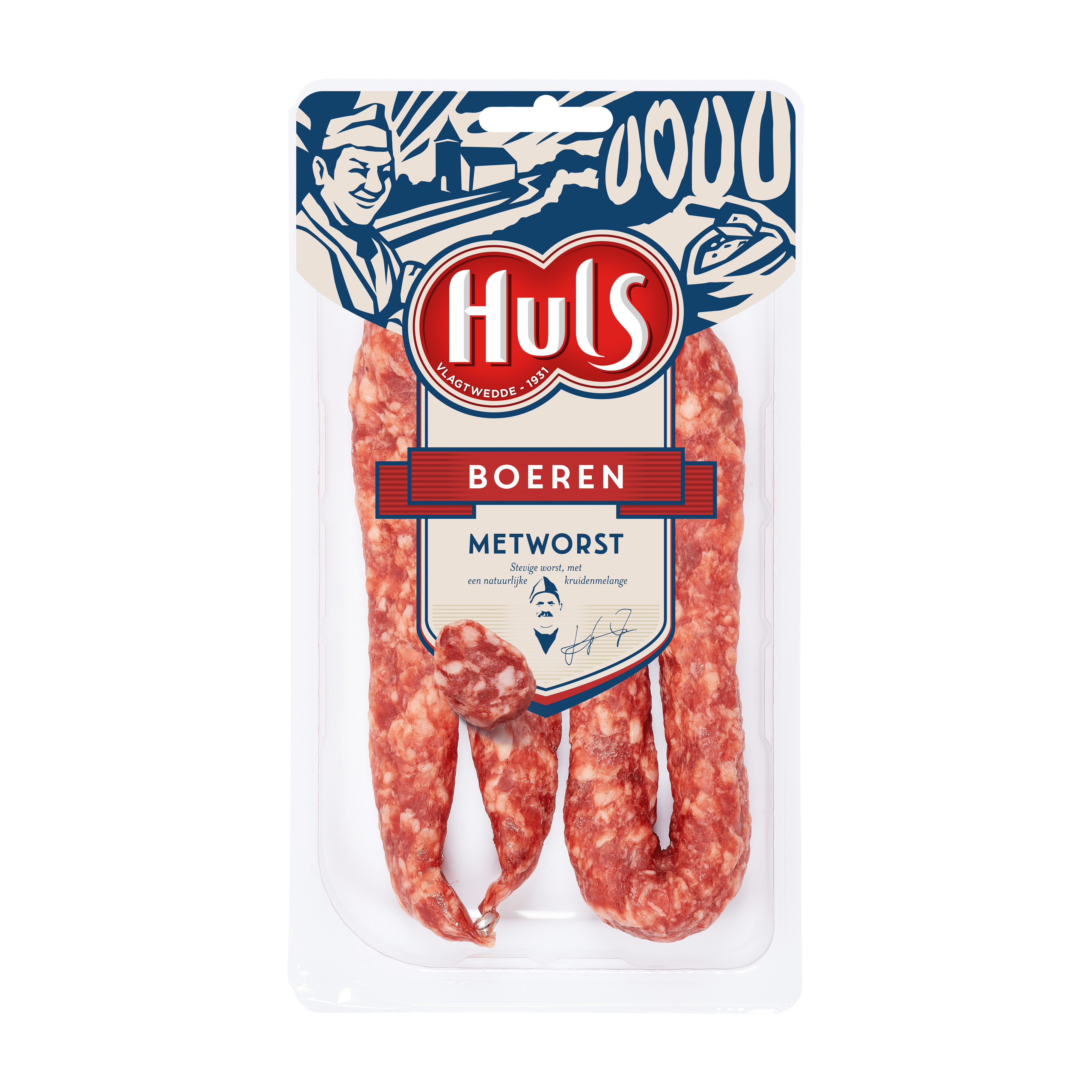 Huls Boerenmetworst 2stuks