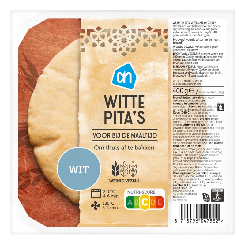 AH Witte pita's