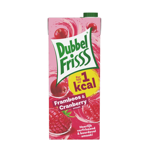Dubbelfrisss Framboos-cranberry 1kcal