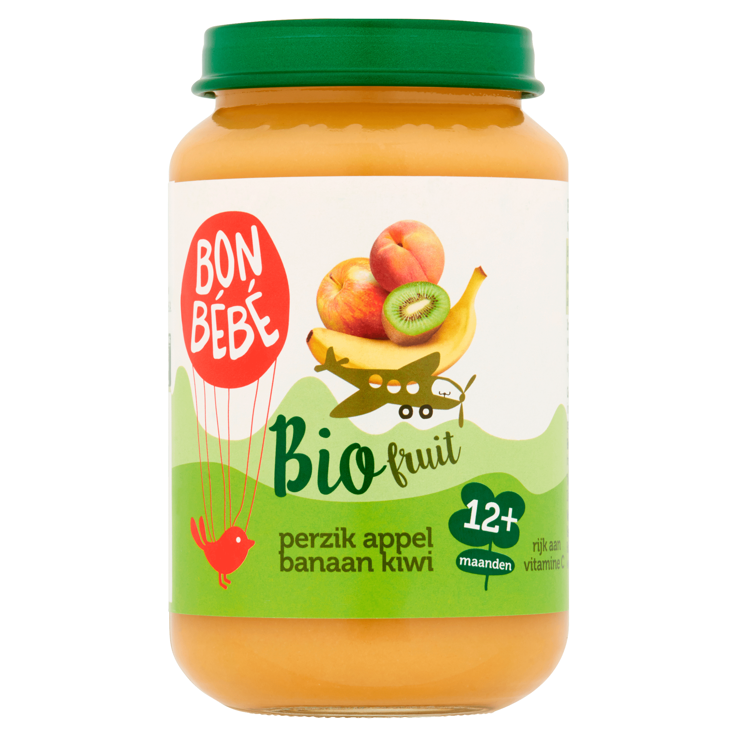 Bonbebe Bio 12mF1202 Perzik Appel Banaan Kiwi