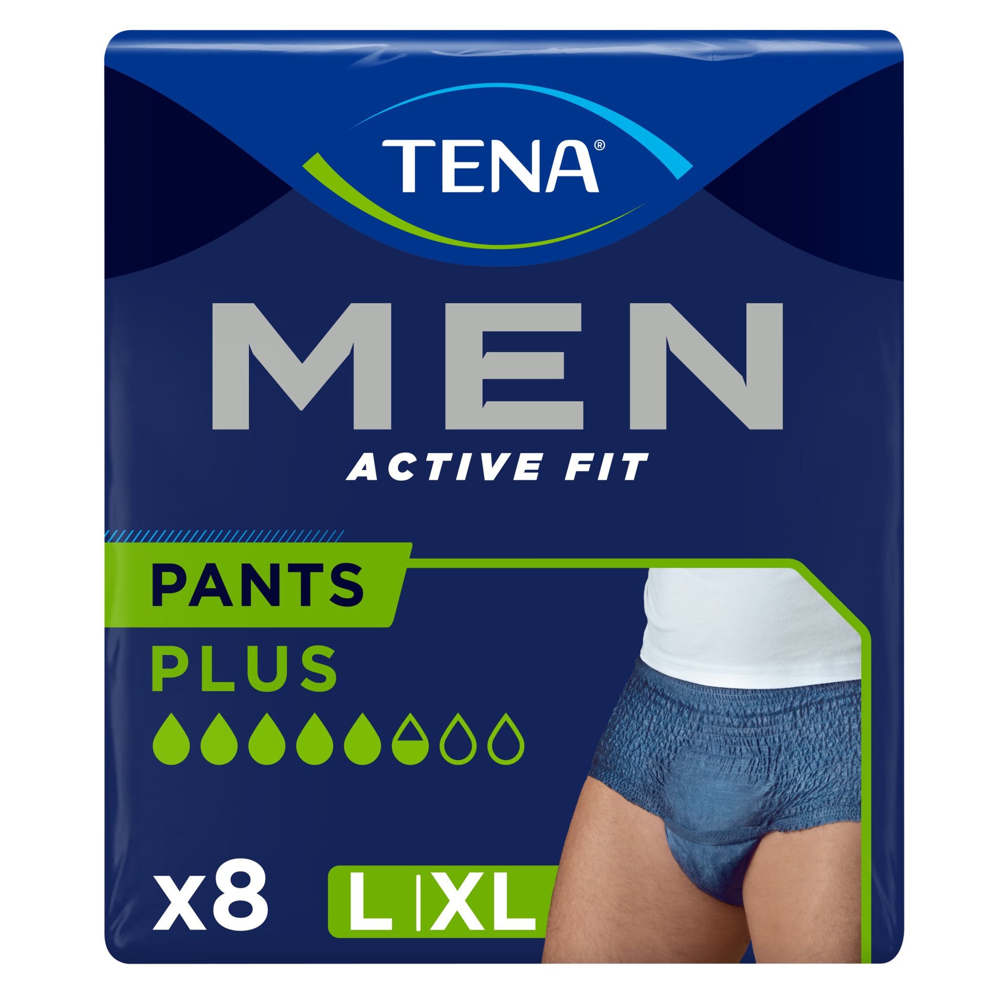 TENA Men Active Fit Incontinentiebroekjes L/XL 8 stuks