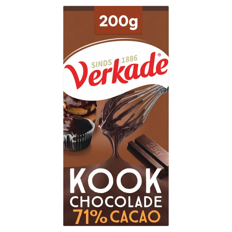Verkade Kookchocolade 74% cacao