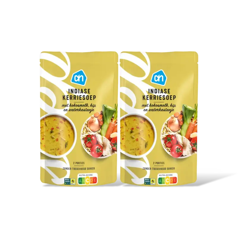 AH Indiase kerriesoep 2-pack